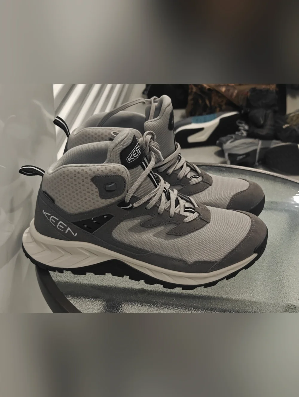 KEEN Taupe Gray Trail Sneakers
